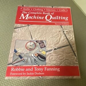 “The Complete Book of Machine Quilting” 2nd edition, large paperback book.
